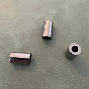 Метален накрайник Е-1999 Gun Metal 1.5 см – Прав дизайнерски модел с 1 отвор