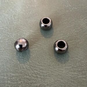 Метален накрайник Е-2058 Gun Metal 0.4 см – Кръгъл модел, Дизайнерски