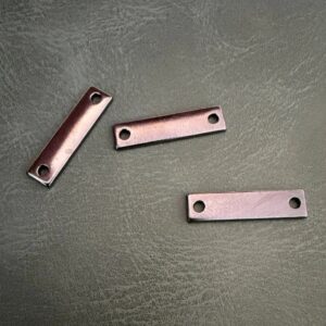 Метални етикети Е-2299 Gun Metal 2 x 0.5 см – Нежен дизайн за лазерно брандиране