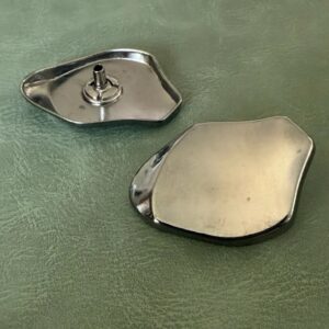 Тик-так копчета Е-2322 Gun Metal 40 мм – 4 части, Вълнообразен дизайн, Луксозен модел